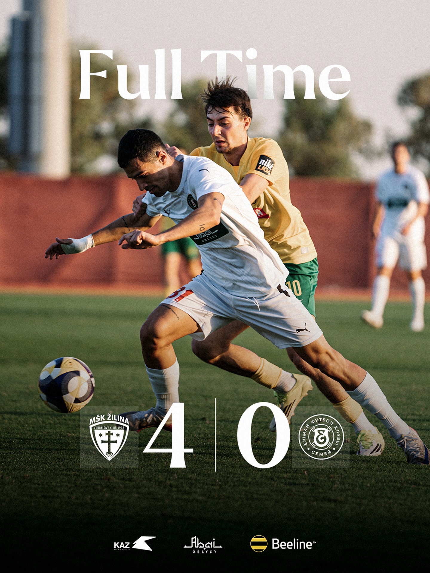 🇸🇰Словакиялық Жилина ұжымына қарсы жолдастық кездесуде жол бердік!

@fc_elimai