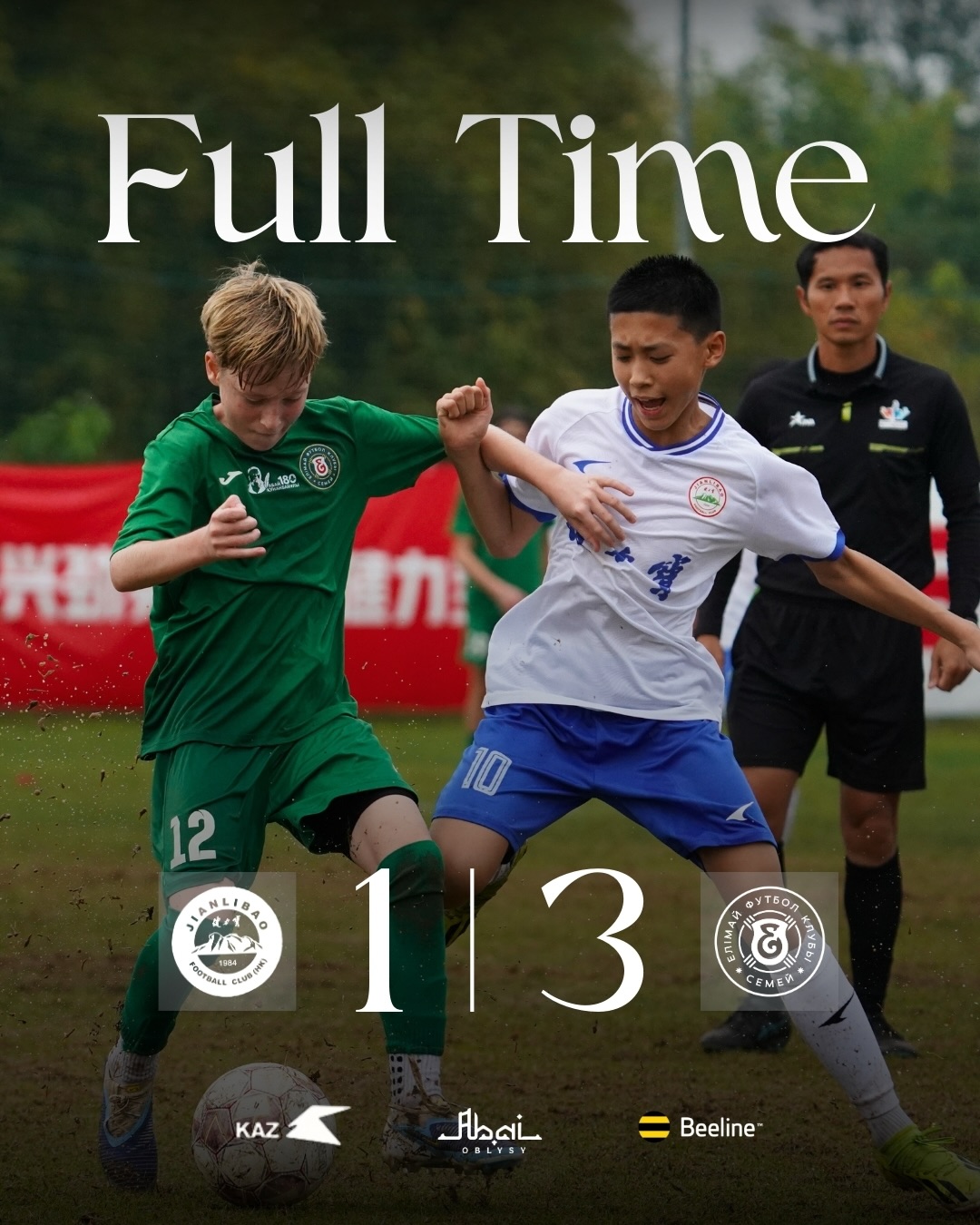 🇨🇳Қытайдағы кезекті жеңіс!

Фошань қаласының Jianlibao футбол командасын сенімді түрде жеңіп, өз деңгейімізді дәлелдедік! 

Гол авторлары:
⚽ Олжасқали Иброхим қос голмен көзге түсті!
🎯 Рахибек Аңсар айып добын тамаша орындап, есепті еселеді!

@fc_elimai