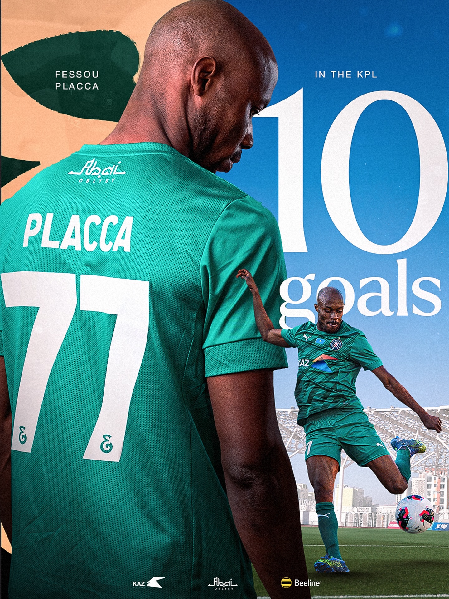 Фессу Меме Плакка Қазақстан Премьер лигасындағы өзінің 10-шы голын соқты. Елімай шабуылын нығайтып жүрген Плаккаға тек сәттілік тілейміз!
@fc_elimai