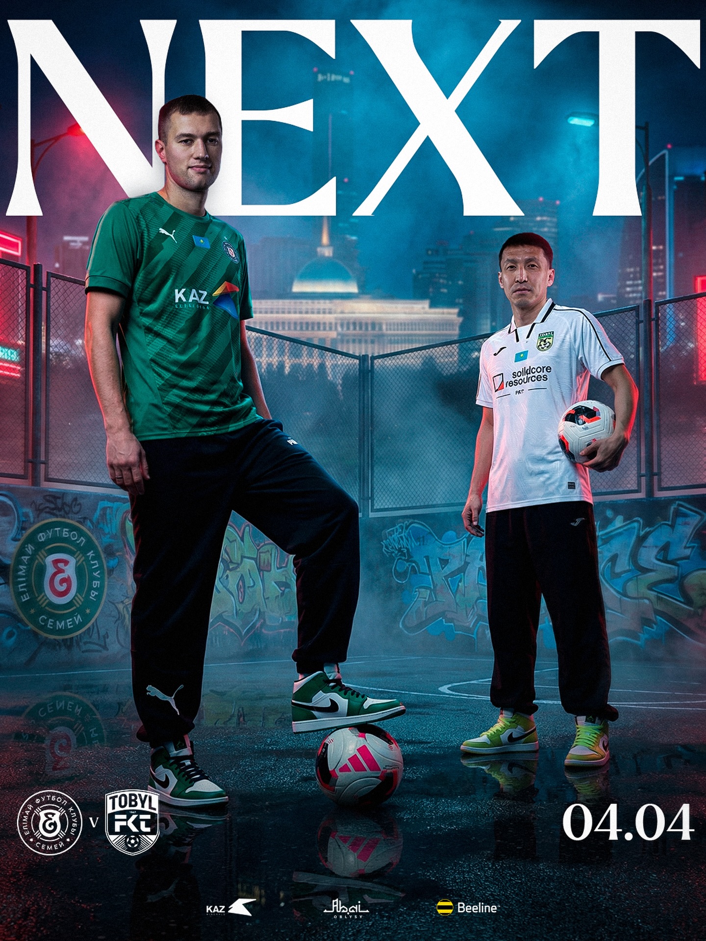 Next match

«Елімай» - «Тобыл»

🏆Қазақстан премьер лигасының 4-ші тур ойыны

🏟️Астана Арена

🗓️04.04.2026

⏳17:00

🎫Кіру тегін!

@fc_elimai